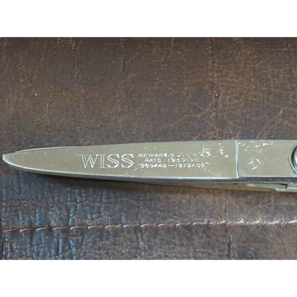 WISS Pinking Shears Sewing Scissors MADE USA PATS 1965443-1970408 1959190 - Picture 2 of 6